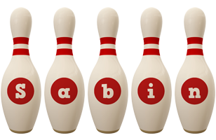 Sabin bowling-pin logo