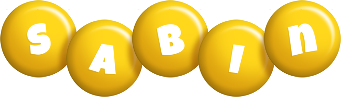 Sabin candy-yellow logo