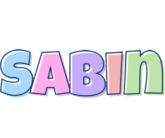 Sabin pastel logo