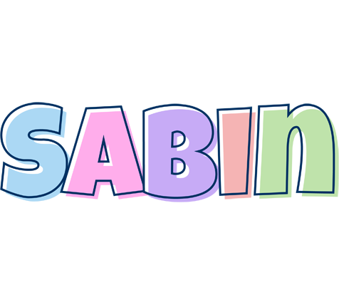 Sabin pastel logo