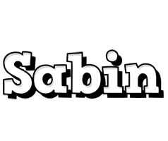 Sabin snowing logo
