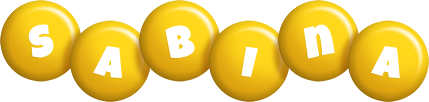 Sabina candy-yellow logo