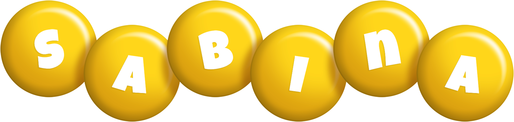 Sabina candy-yellow logo
