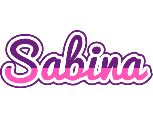 Sabina cheerful logo