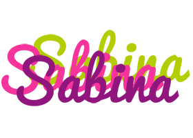 Sabina flowers logo