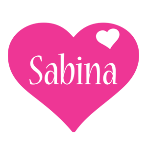 Sabina love-heart logo