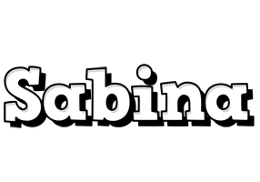Sabina snowing logo
