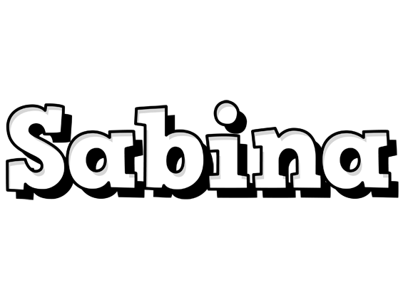 Sabina snowing logo