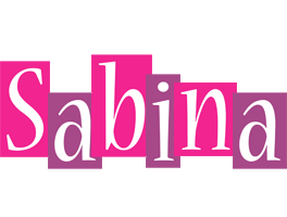 Sabina whine logo