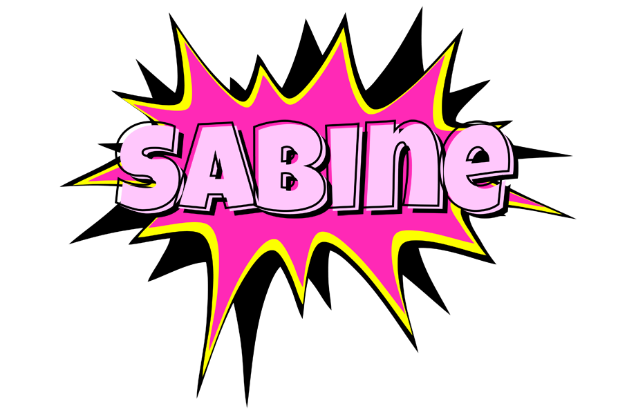 Sabine badabing logo