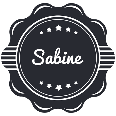 Sabine badge logo