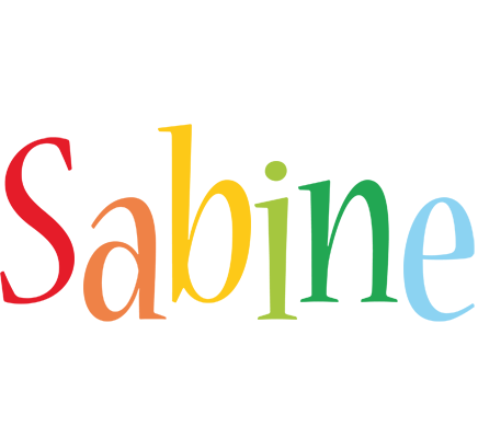 Sabine birthday logo
