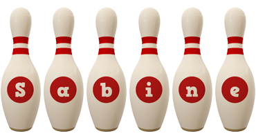 Sabine bowling-pin logo