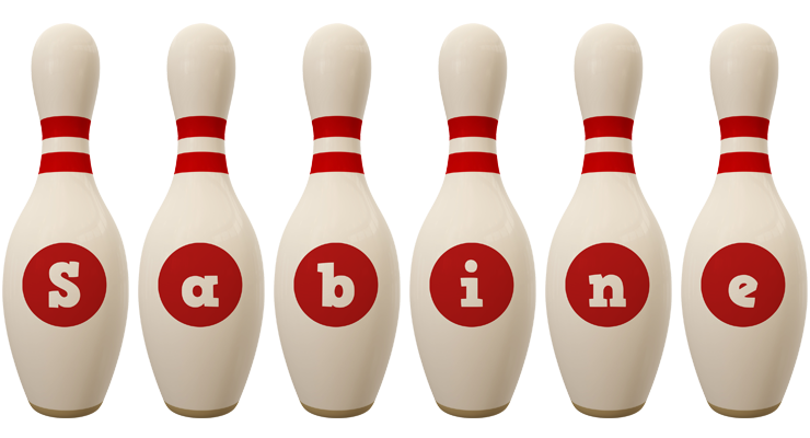 Sabine bowling-pin logo