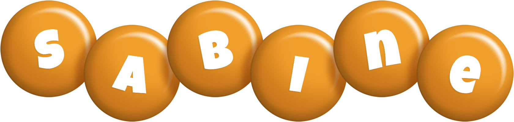 Sabine candy-orange logo