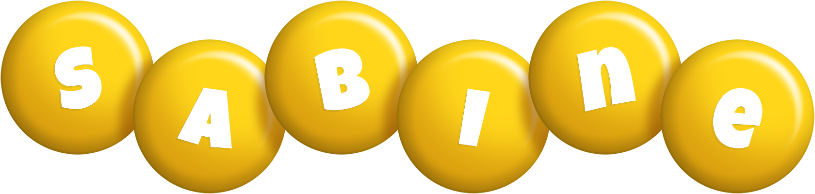 Sabine candy-yellow logo