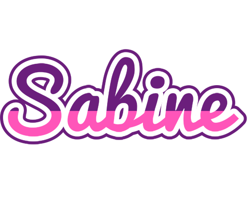 Sabine cheerful logo