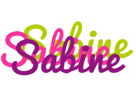 Sabine flowers logo