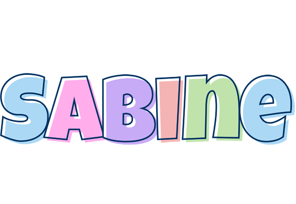 Sabine pastel logo