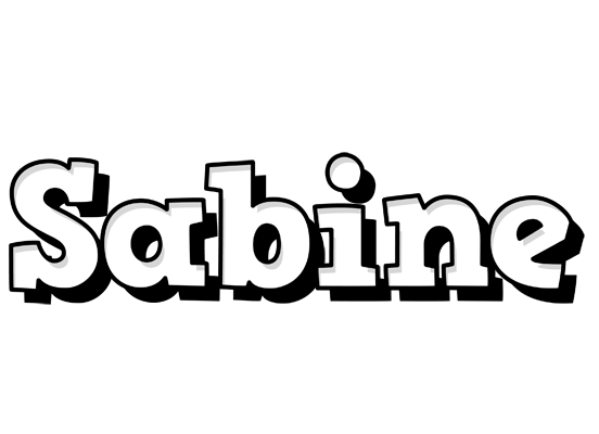 Sabine snowing logo