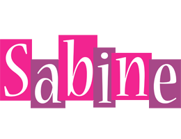 Sabine whine logo