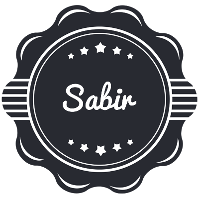 Sabir badge logo