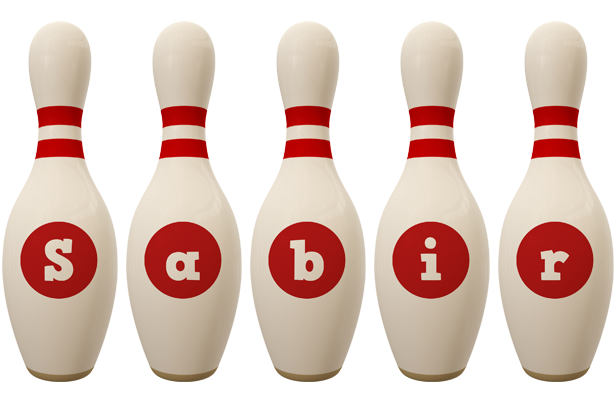 Sabir bowling-pin logo