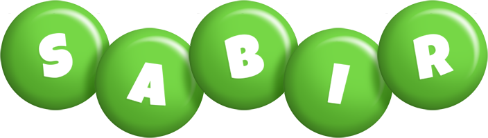 Sabir candy-green logo