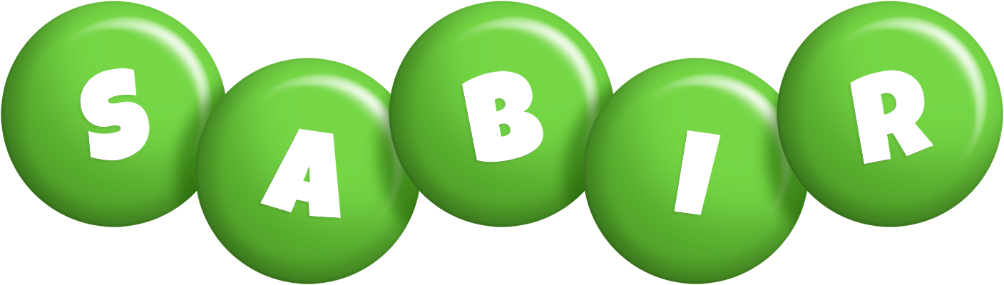 Sabir candy-green logo