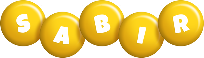 Sabir candy-yellow logo