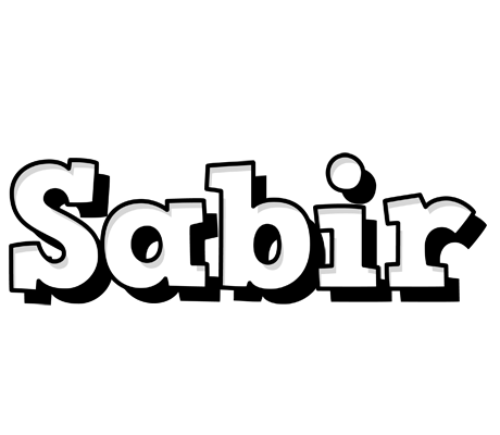 Sabir snowing logo
