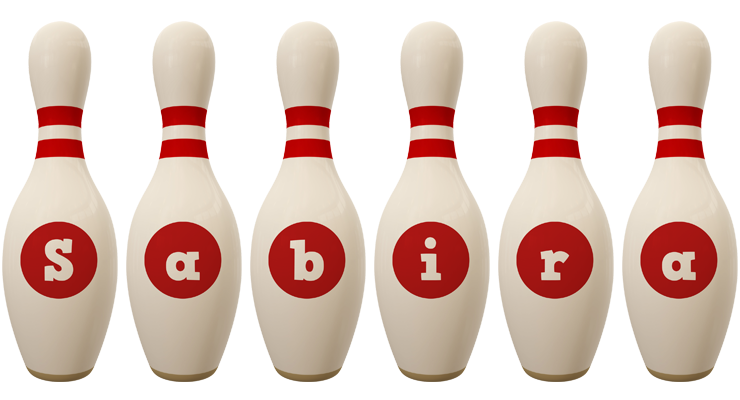 Sabira bowling-pin logo
