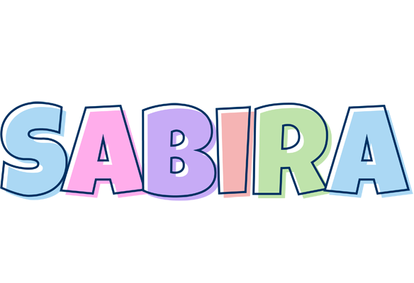 Sabira pastel logo