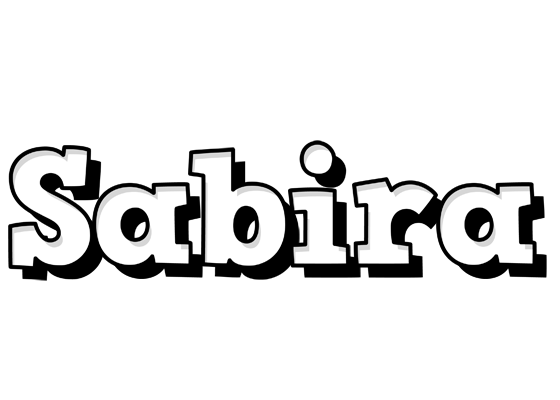 Sabira snowing logo