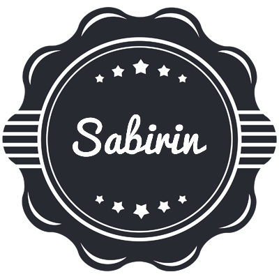 Sabirin badge logo