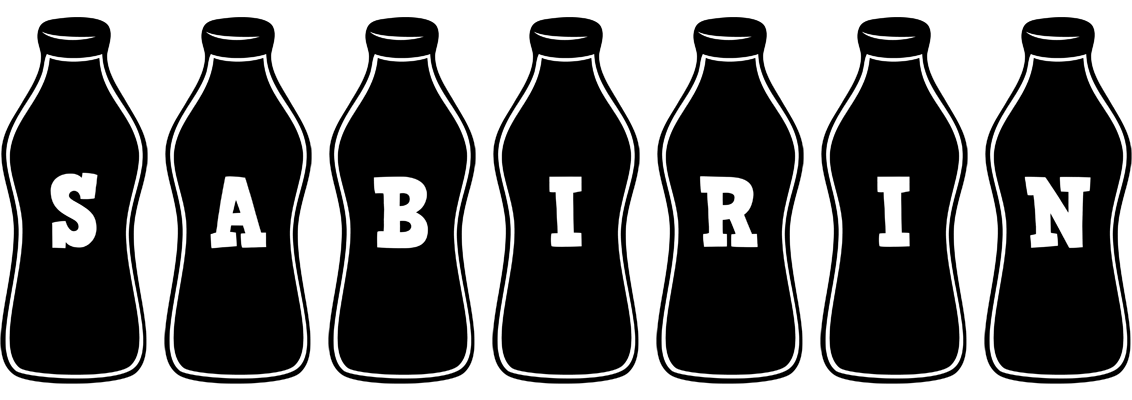 Sabirin bottle logo