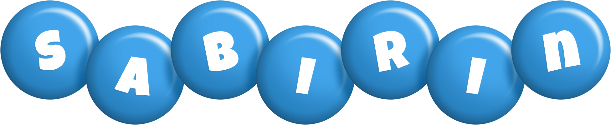 Sabirin candy-blue logo