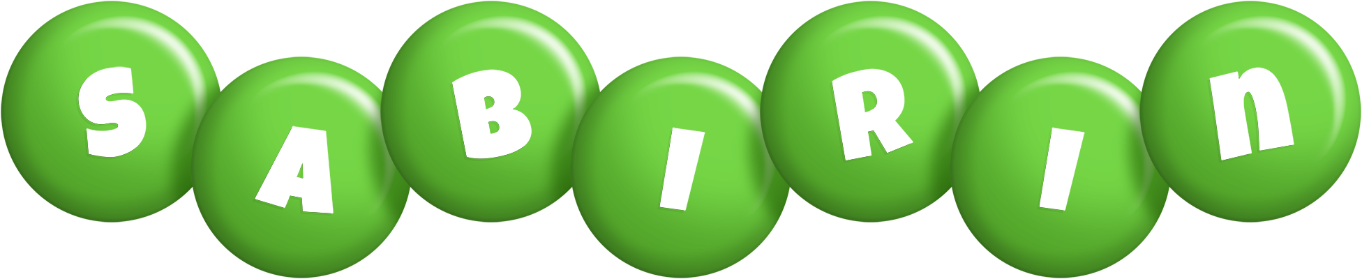 Sabirin candy-green logo