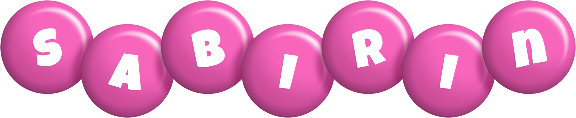 Sabirin candy-pink logo