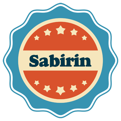 Sabirin labels logo