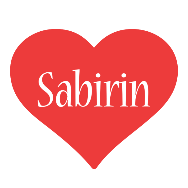 Sabirin love logo