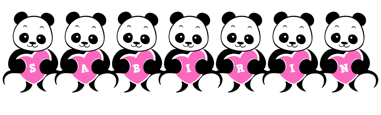 Sabirin love-panda logo