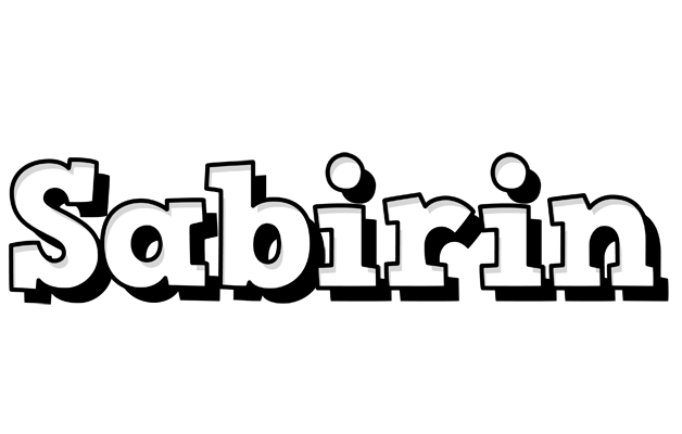 Sabirin snowing logo