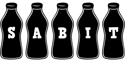 Sabit bottle logo