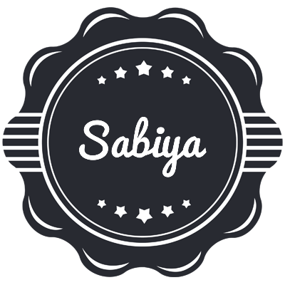 Sabiya badge logo