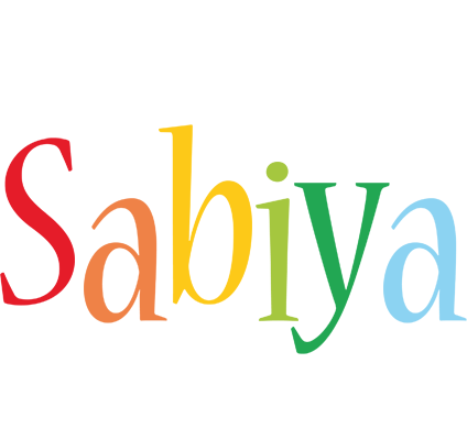 Sabiya birthday logo