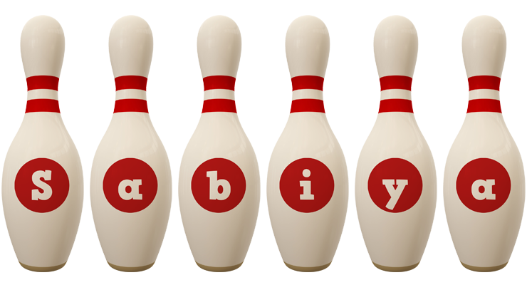 Sabiya bowling-pin logo