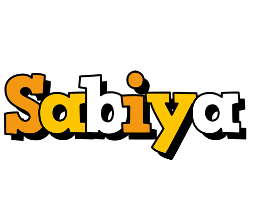 Sabiya cartoon logo