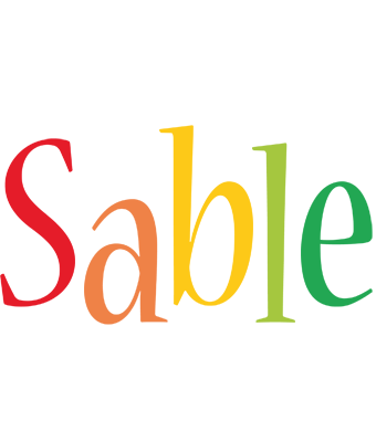 Sable birthday logo