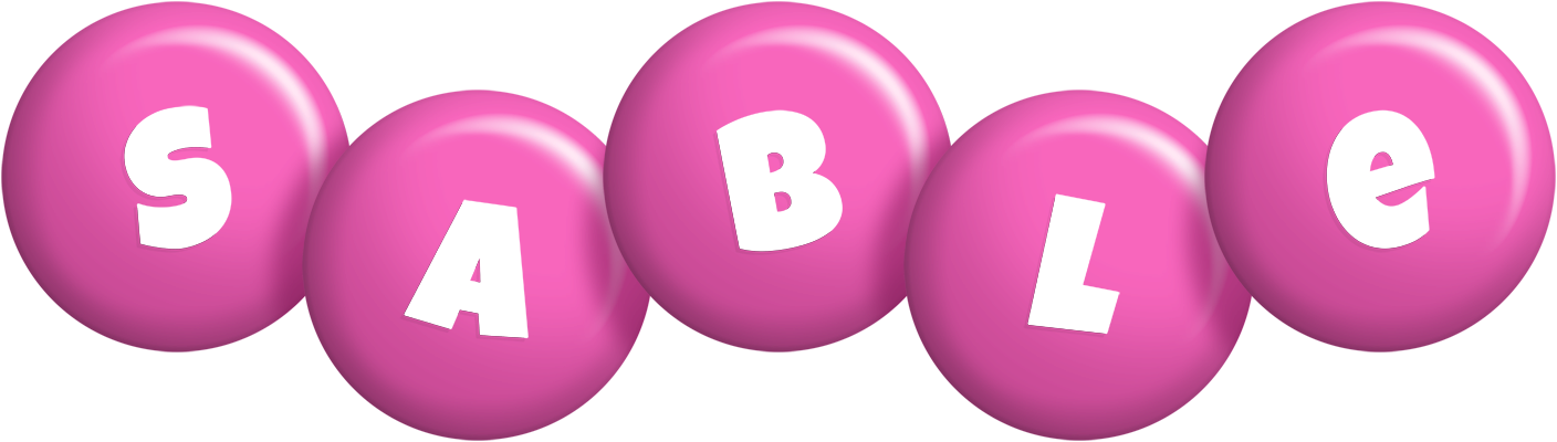 Sable candy-pink logo